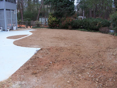 After Pool Demolition - Landscaped Yard