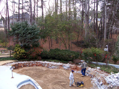 To Remove a Swimming Pool correctly, it has to go through the demolition process.